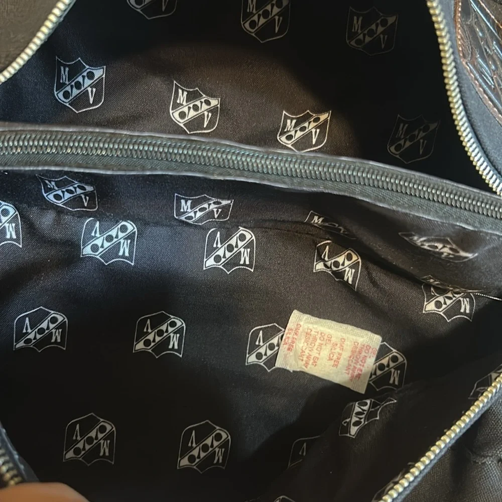 F.H. Wadsworth NYC Weekender Duffel Bag – NWT Leather & Canvas, MV Crest
